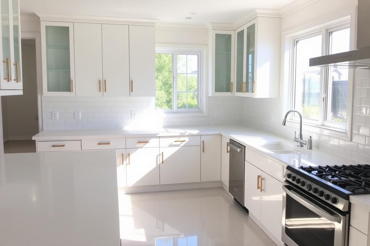 Kitchen after professional cleaning by Glow Tide Cleaning
